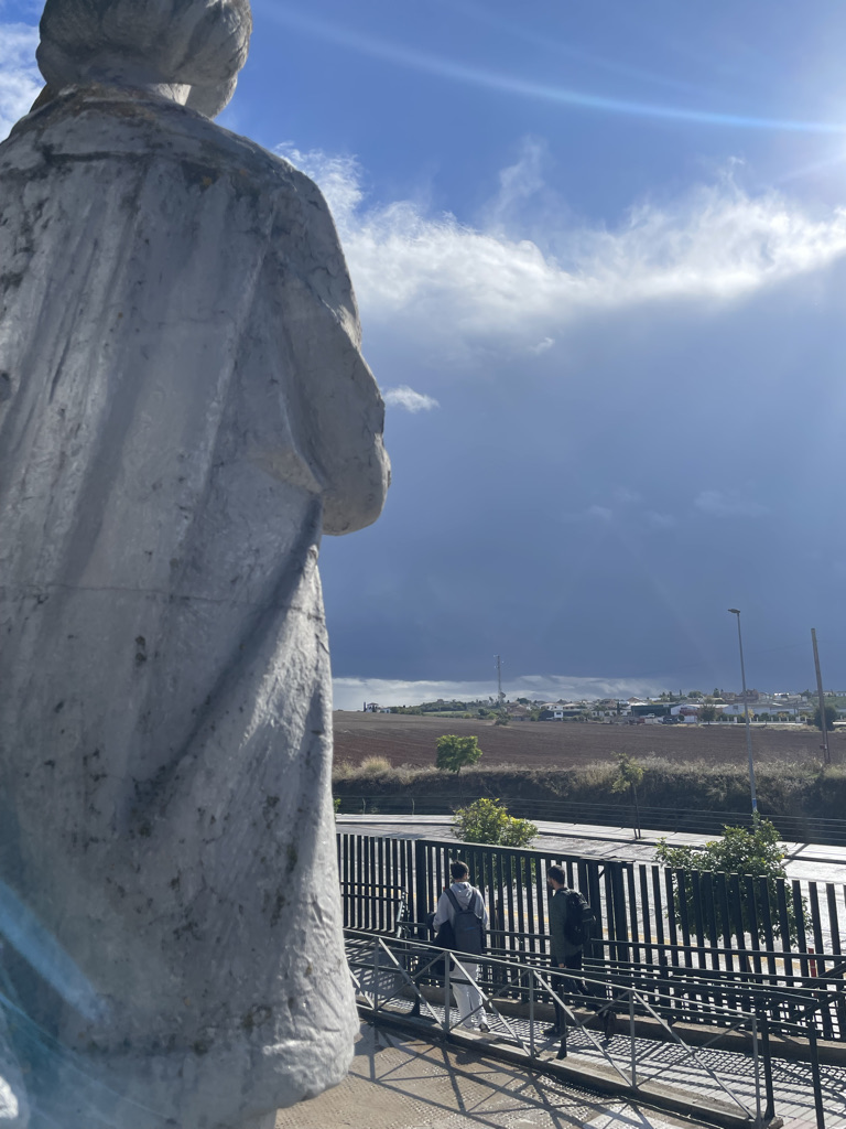 Ausblick mit blauem Himmel 